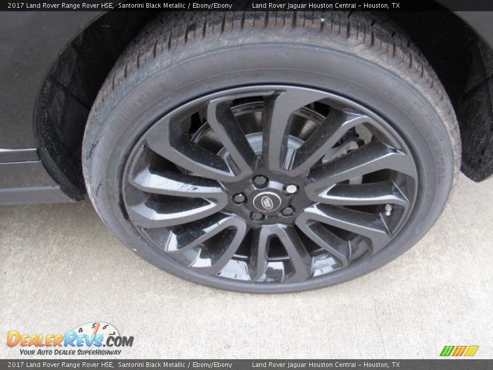 2017 Land Rover Range Rover HSE Santorini Black Metallic / Ebony/Ebony Photo #24