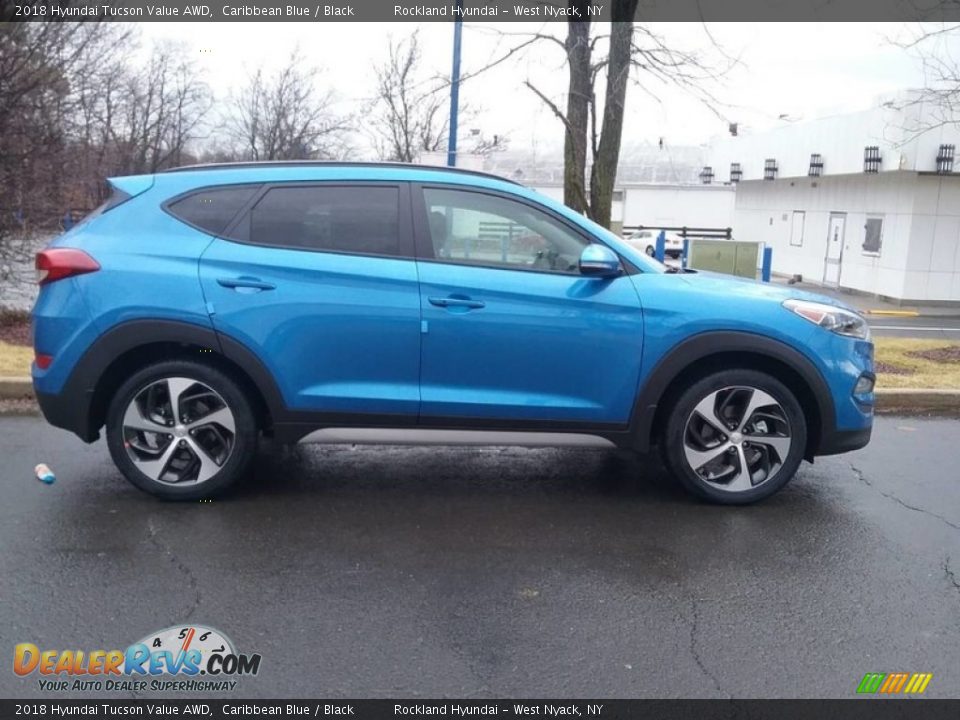 2018 Hyundai Tucson Value AWD Caribbean Blue / Black Photo #3