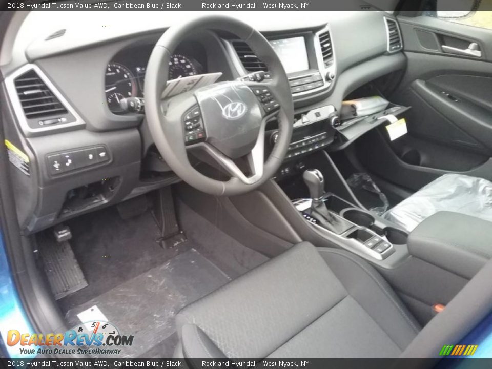 2018 Hyundai Tucson Value AWD Caribbean Blue / Black Photo #4