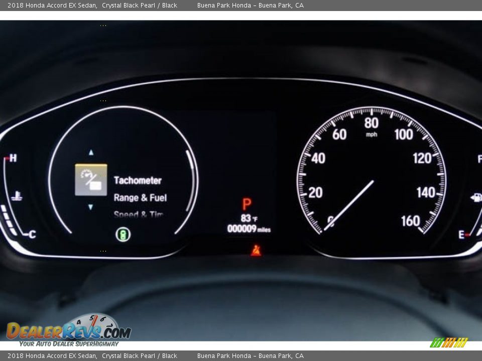 2018 Honda Accord EX Sedan Crystal Black Pearl / Black Photo #28