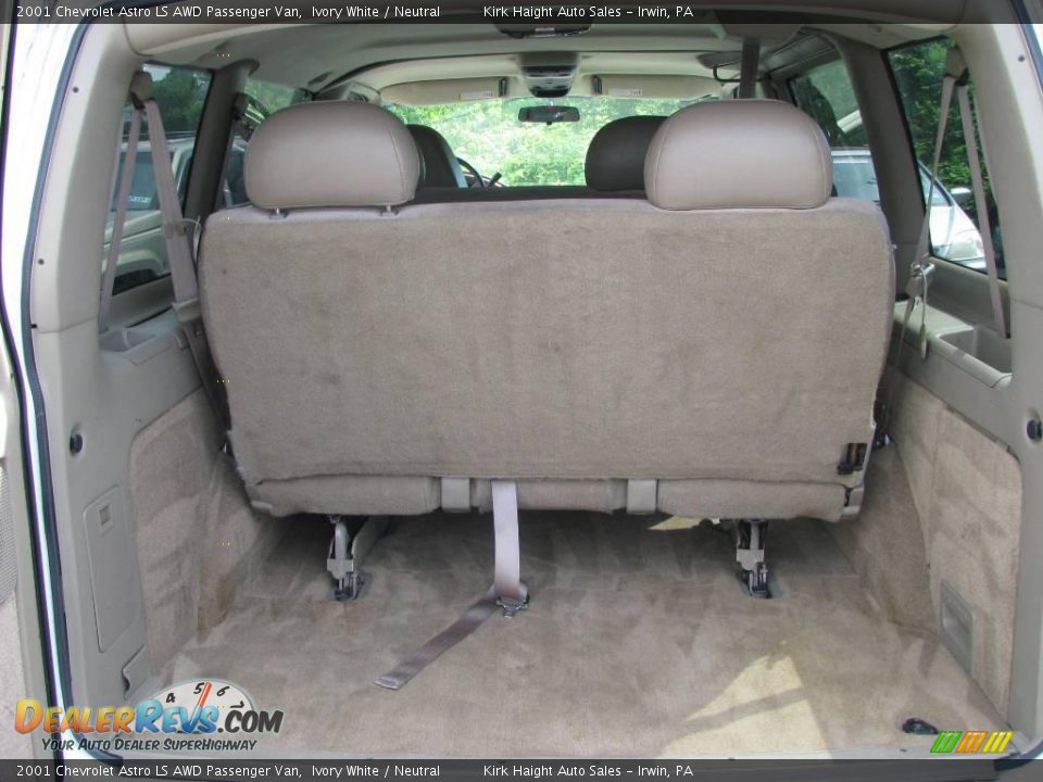 2001 Chevrolet Astro LS AWD Passenger Van Ivory White / Neutral Photo #12