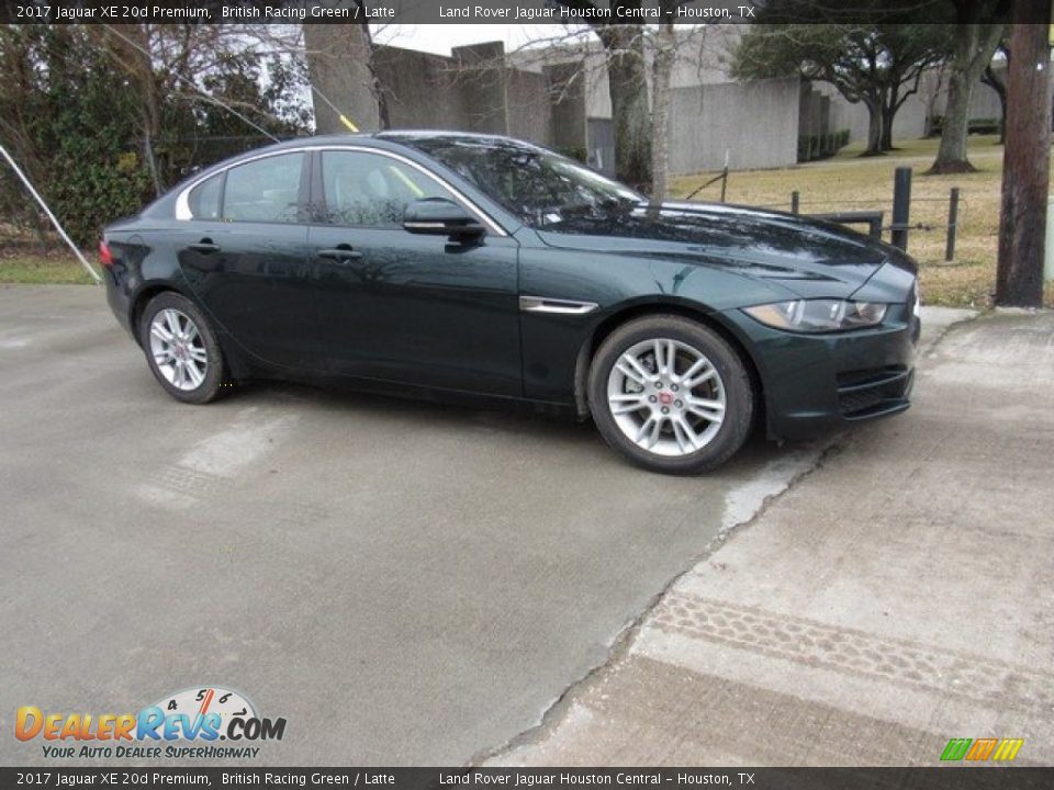 2017 Jaguar XE 20d Premium British Racing Green / Latte Photo #1