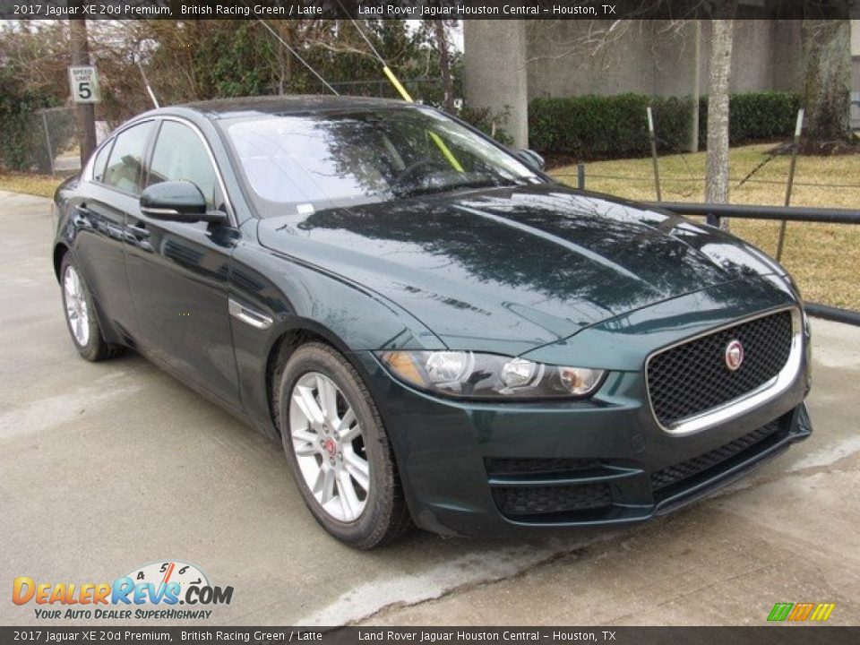 2017 Jaguar XE 20d Premium British Racing Green / Latte Photo #2