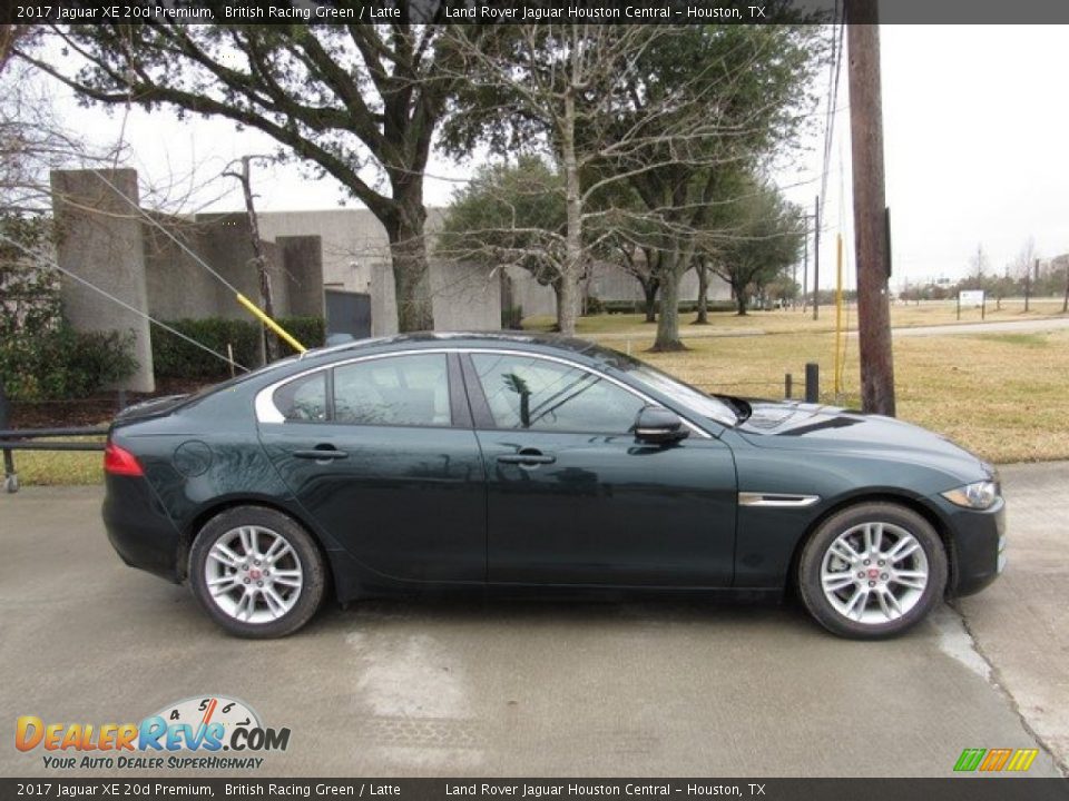 2017 Jaguar XE 20d Premium British Racing Green / Latte Photo #6