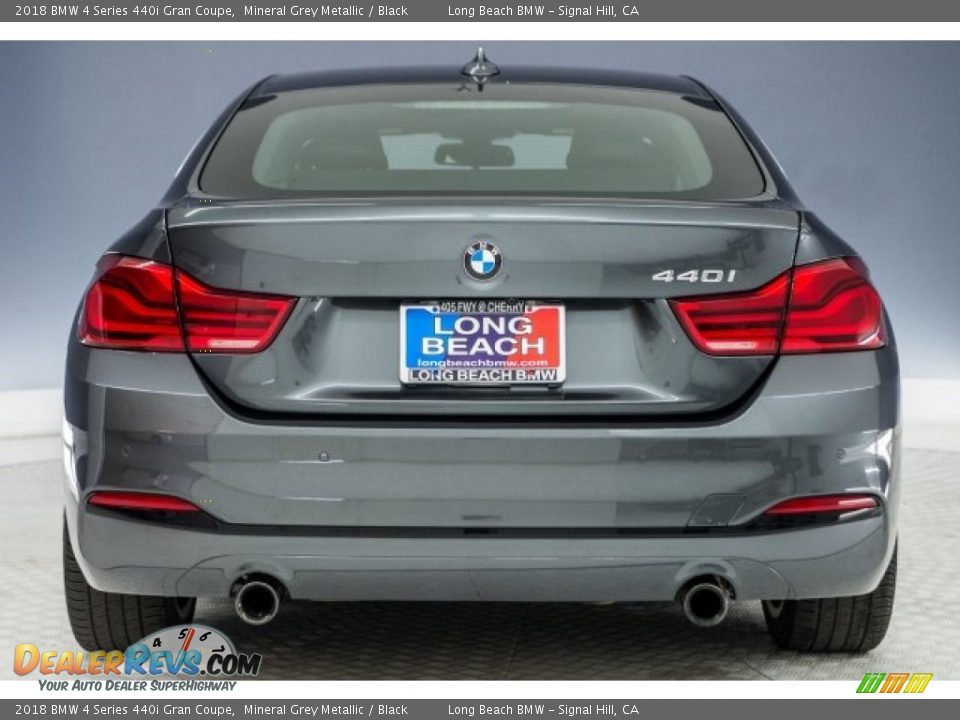 2018 BMW 4 Series 440i Gran Coupe Mineral Grey Metallic / Black Photo #3