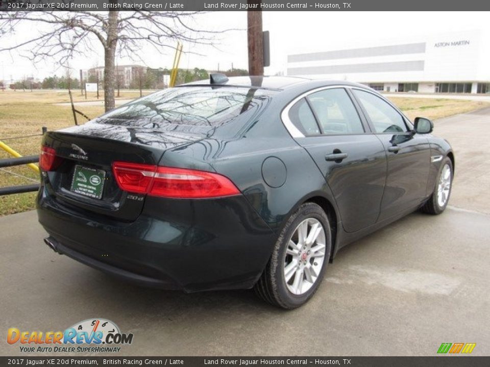 2017 Jaguar XE 20d Premium British Racing Green / Latte Photo #7