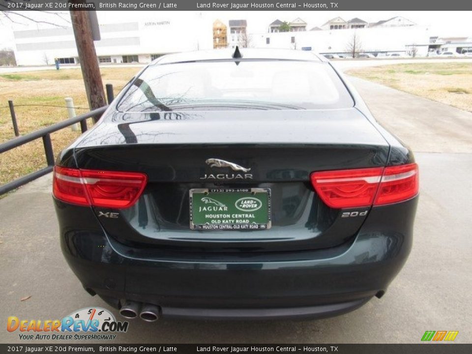 2017 Jaguar XE 20d Premium British Racing Green / Latte Photo #8