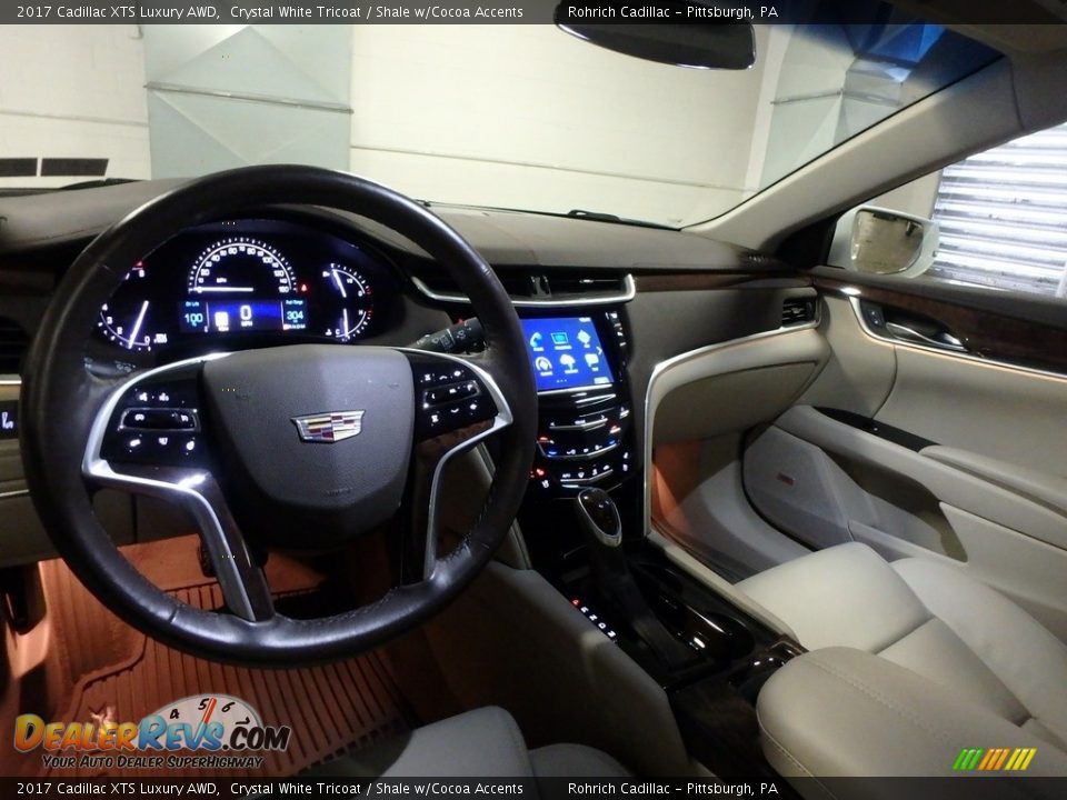 2017 Cadillac XTS Luxury AWD Crystal White Tricoat / Shale w/Cocoa Accents Photo #16