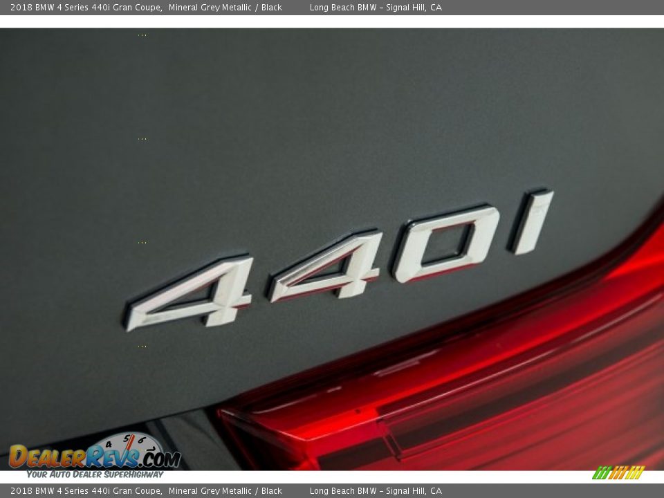 2018 BMW 4 Series 440i Gran Coupe Mineral Grey Metallic / Black Photo #6