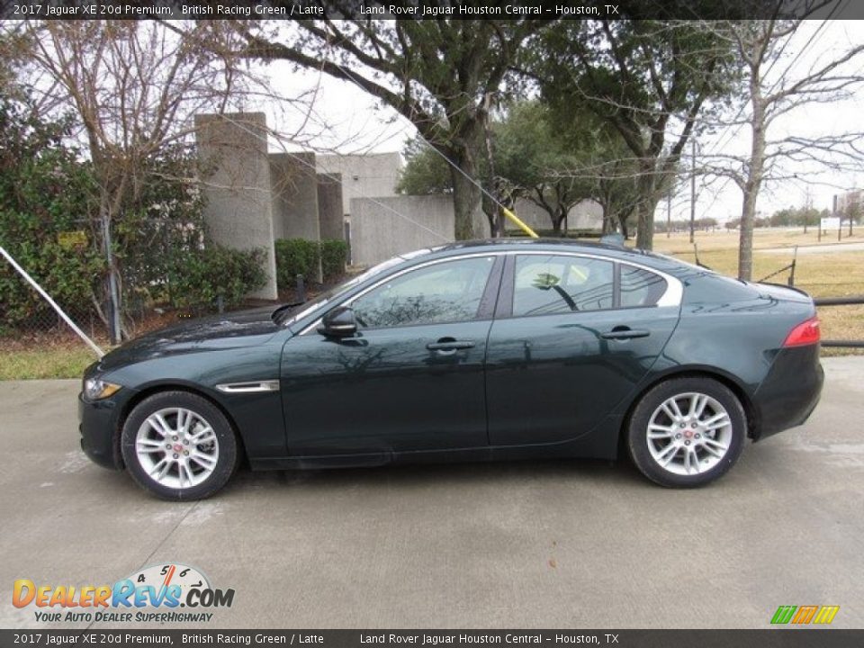 2017 Jaguar XE 20d Premium British Racing Green / Latte Photo #11