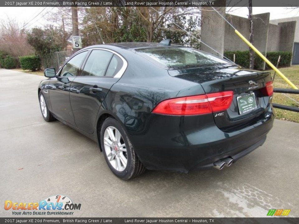 2017 Jaguar XE 20d Premium British Racing Green / Latte Photo #12