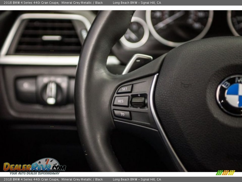 2018 BMW 4 Series 440i Gran Coupe Mineral Grey Metallic / Black Photo #13