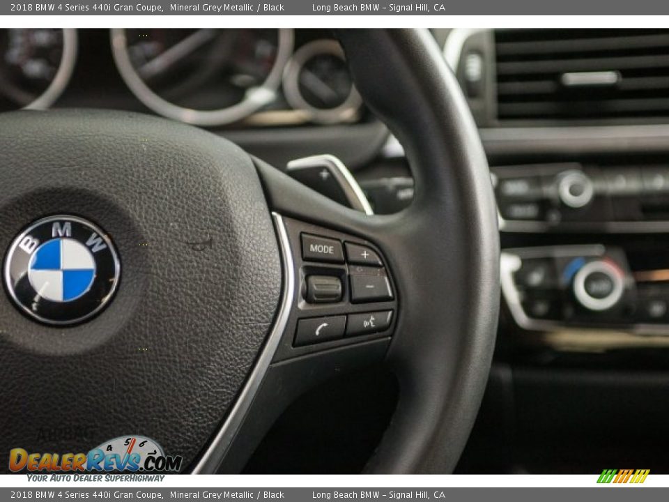 2018 BMW 4 Series 440i Gran Coupe Mineral Grey Metallic / Black Photo #14