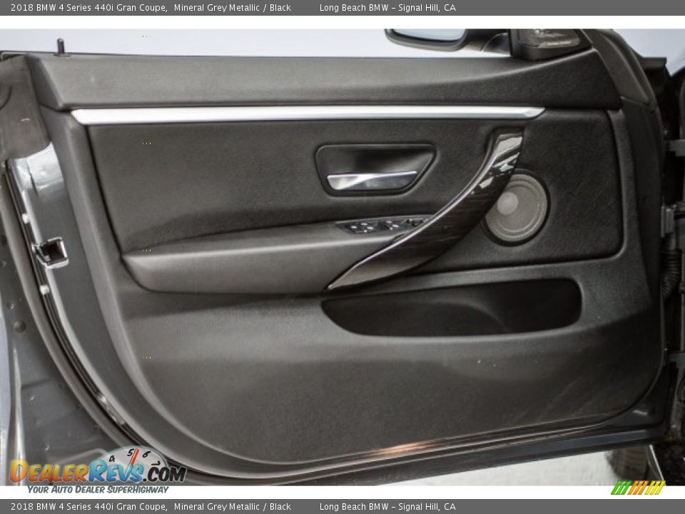 2018 BMW 4 Series 440i Gran Coupe Mineral Grey Metallic / Black Photo #18