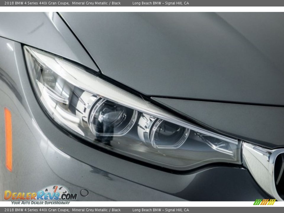 2018 BMW 4 Series 440i Gran Coupe Mineral Grey Metallic / Black Photo #23