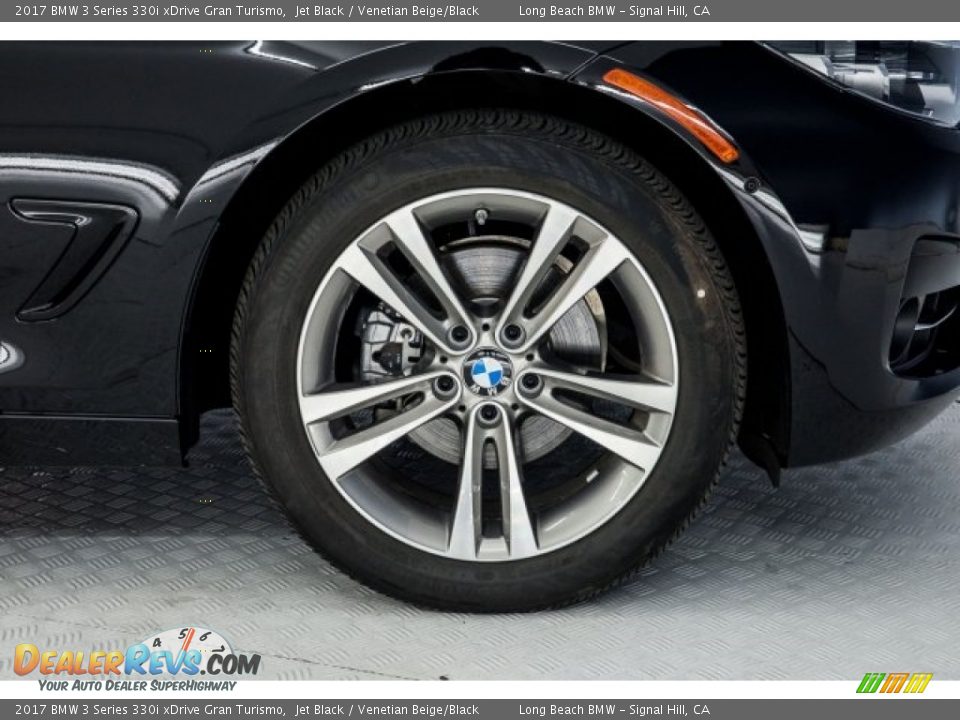 2017 BMW 3 Series 330i xDrive Gran Turismo Jet Black / Venetian Beige/Black Photo #8