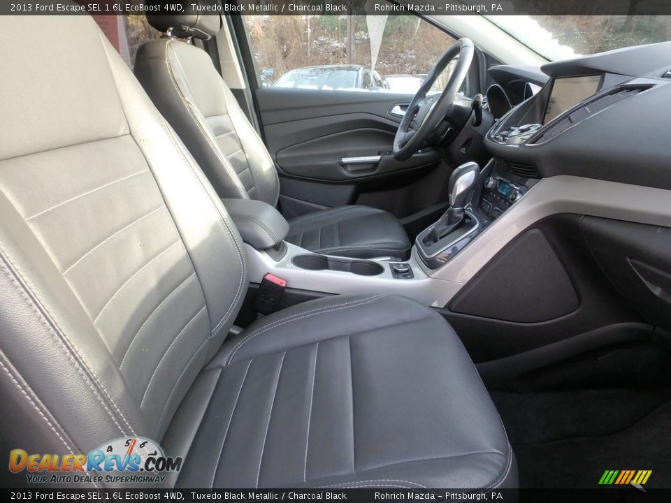 2013 Ford Escape SEL 1.6L EcoBoost 4WD Tuxedo Black Metallic / Charcoal Black Photo #14