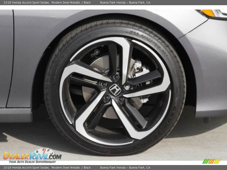2018 Honda Accord Sport Sedan Modern Steel Metallic / Black Photo #5