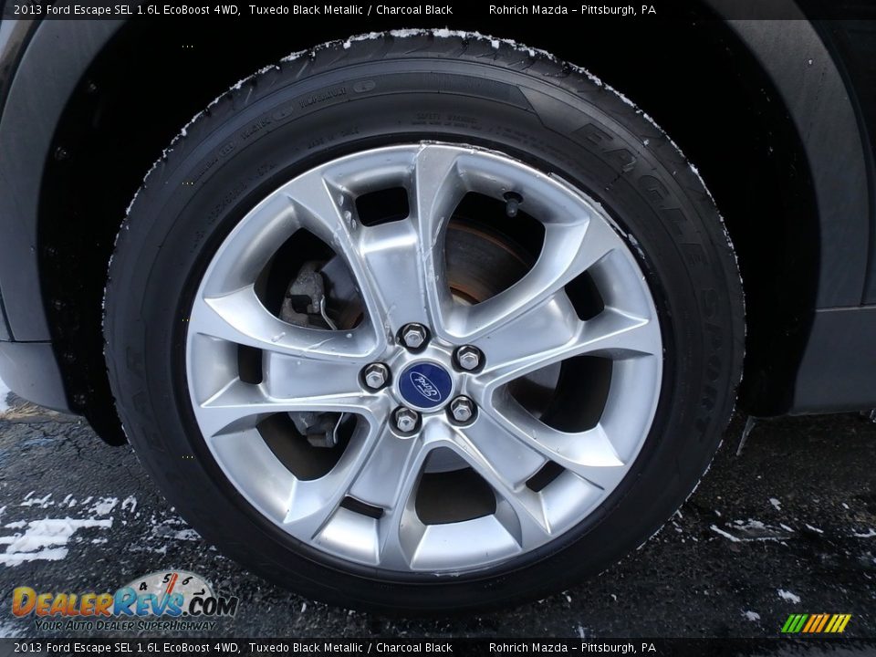 2013 Ford Escape SEL 1.6L EcoBoost 4WD Tuxedo Black Metallic / Charcoal Black Photo #17