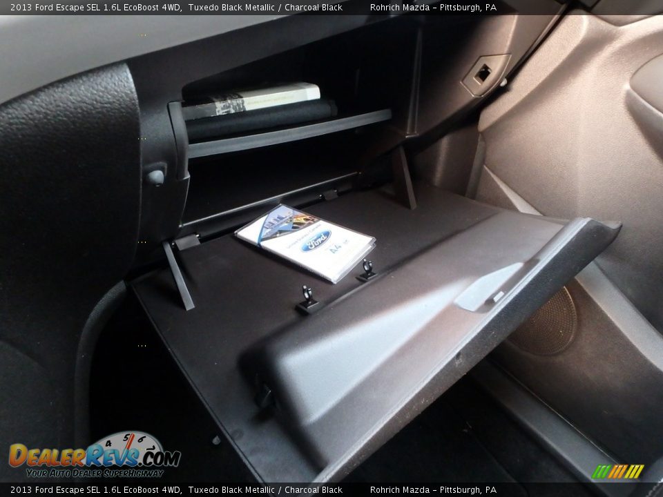 2013 Ford Escape SEL 1.6L EcoBoost 4WD Tuxedo Black Metallic / Charcoal Black Photo #24
