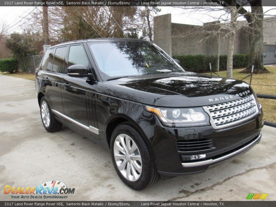 2017 Land Rover Range Rover HSE Santorini Black Metallic / Ebony/Ebony Photo #2