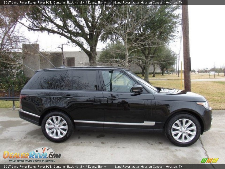 2017 Land Rover Range Rover HSE Santorini Black Metallic / Ebony/Ebony Photo #6
