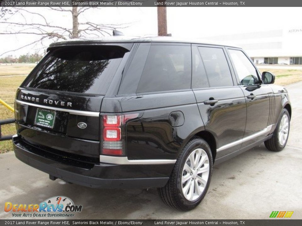 2017 Land Rover Range Rover HSE Santorini Black Metallic / Ebony/Ebony Photo #7
