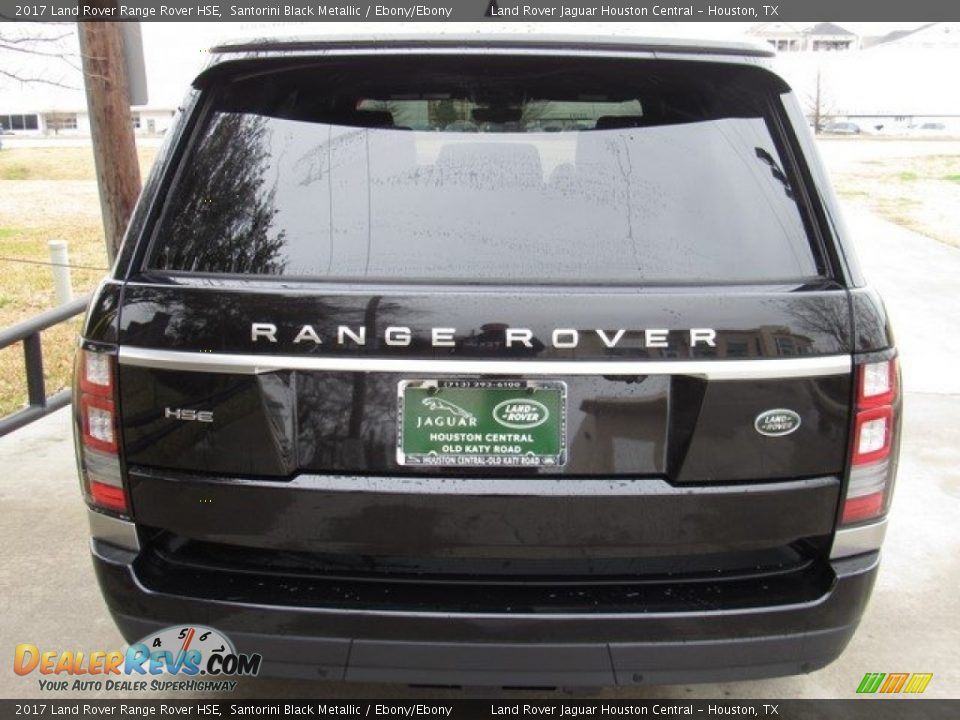2017 Land Rover Range Rover HSE Santorini Black Metallic / Ebony/Ebony Photo #8
