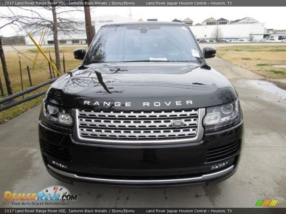 2017 Land Rover Range Rover HSE Santorini Black Metallic / Ebony/Ebony Photo #9