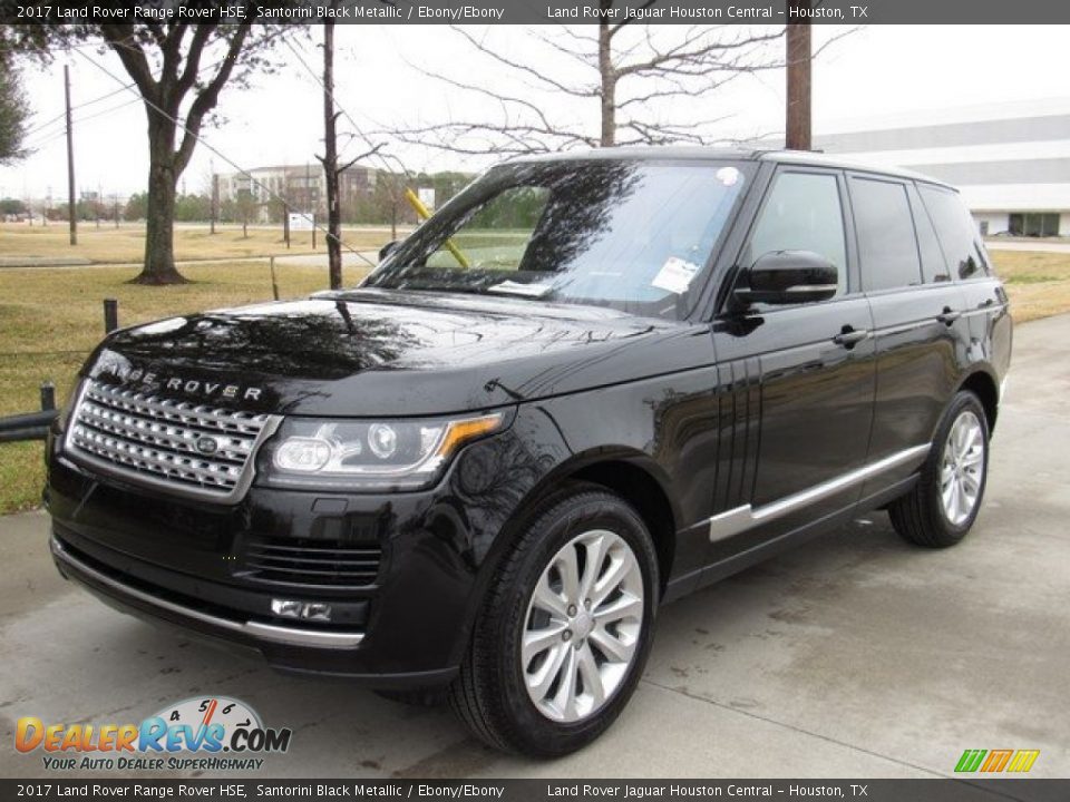 2017 Land Rover Range Rover HSE Santorini Black Metallic / Ebony/Ebony Photo #10