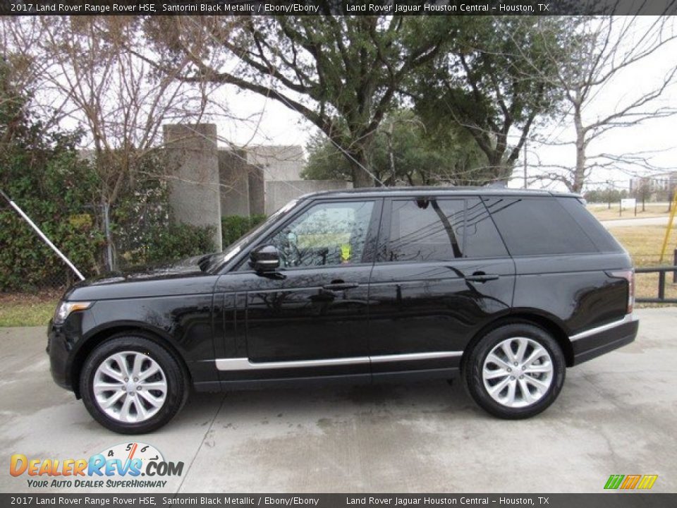 2017 Land Rover Range Rover HSE Santorini Black Metallic / Ebony/Ebony Photo #11