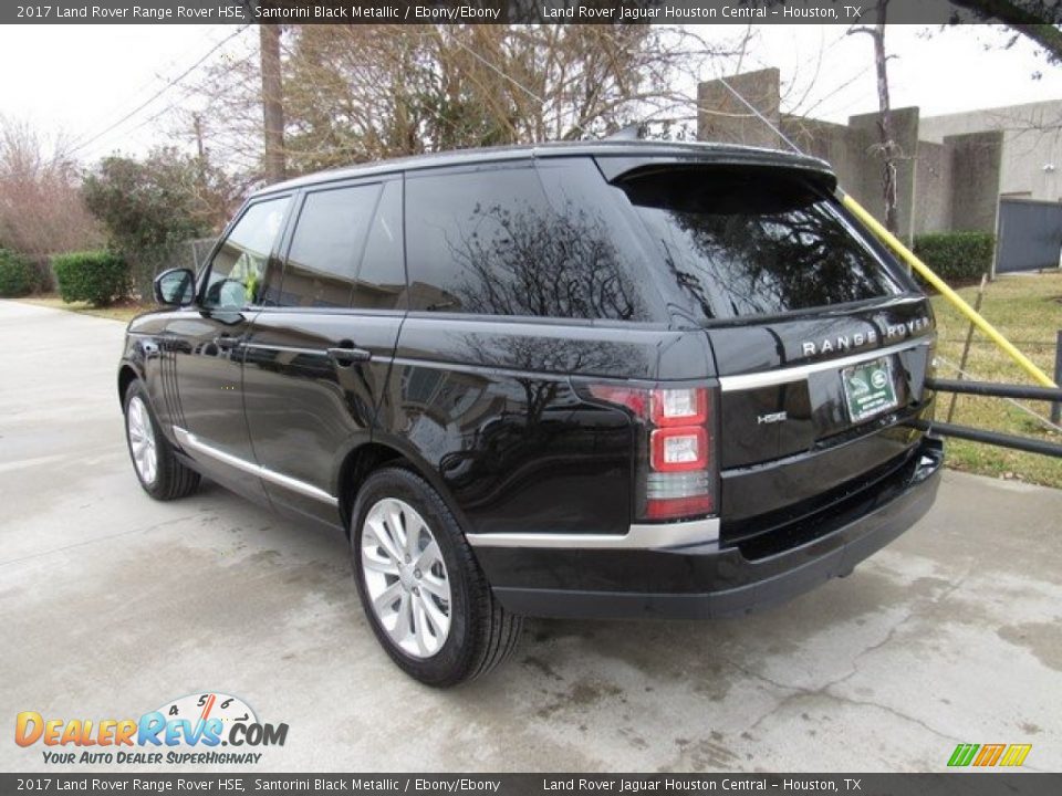2017 Land Rover Range Rover HSE Santorini Black Metallic / Ebony/Ebony Photo #12