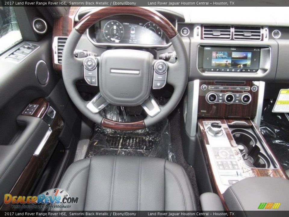 2017 Land Rover Range Rover HSE Santorini Black Metallic / Ebony/Ebony Photo #13