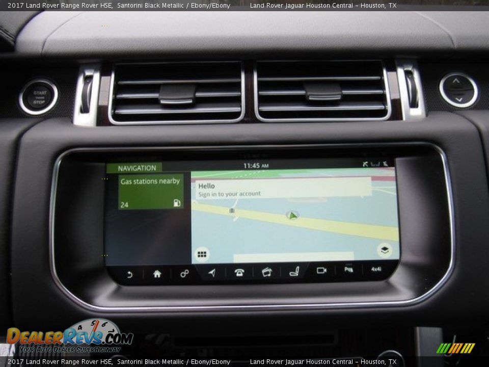 2017 Land Rover Range Rover HSE Santorini Black Metallic / Ebony/Ebony Photo #19