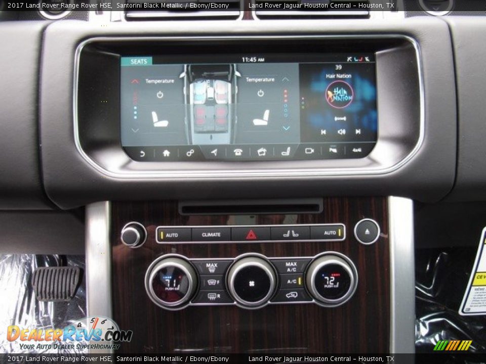 2017 Land Rover Range Rover HSE Santorini Black Metallic / Ebony/Ebony Photo #22
