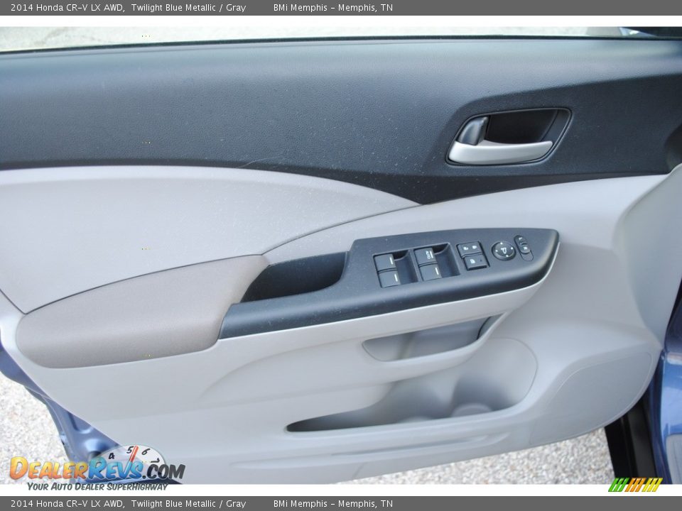 2014 Honda CR-V LX AWD Twilight Blue Metallic / Gray Photo #10