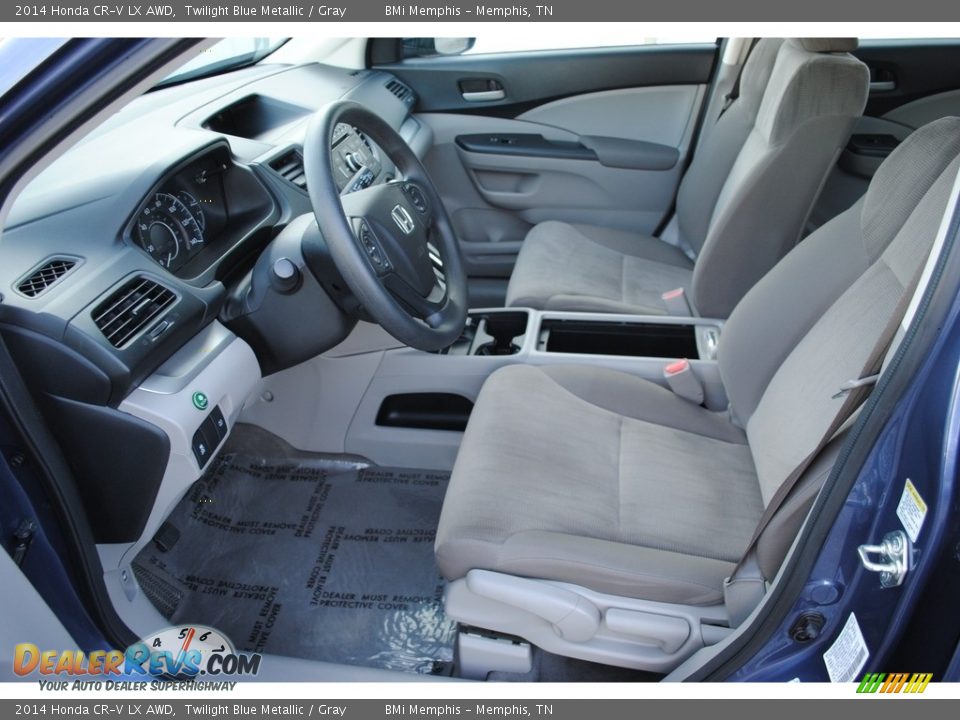 2014 Honda CR-V LX AWD Twilight Blue Metallic / Gray Photo #11