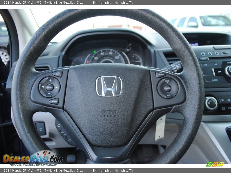2014 Honda CR-V LX AWD Twilight Blue Metallic / Gray Photo #13