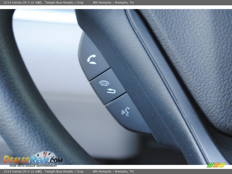 2014 Honda CR-V LX AWD Twilight Blue Metallic / Gray Photo #15