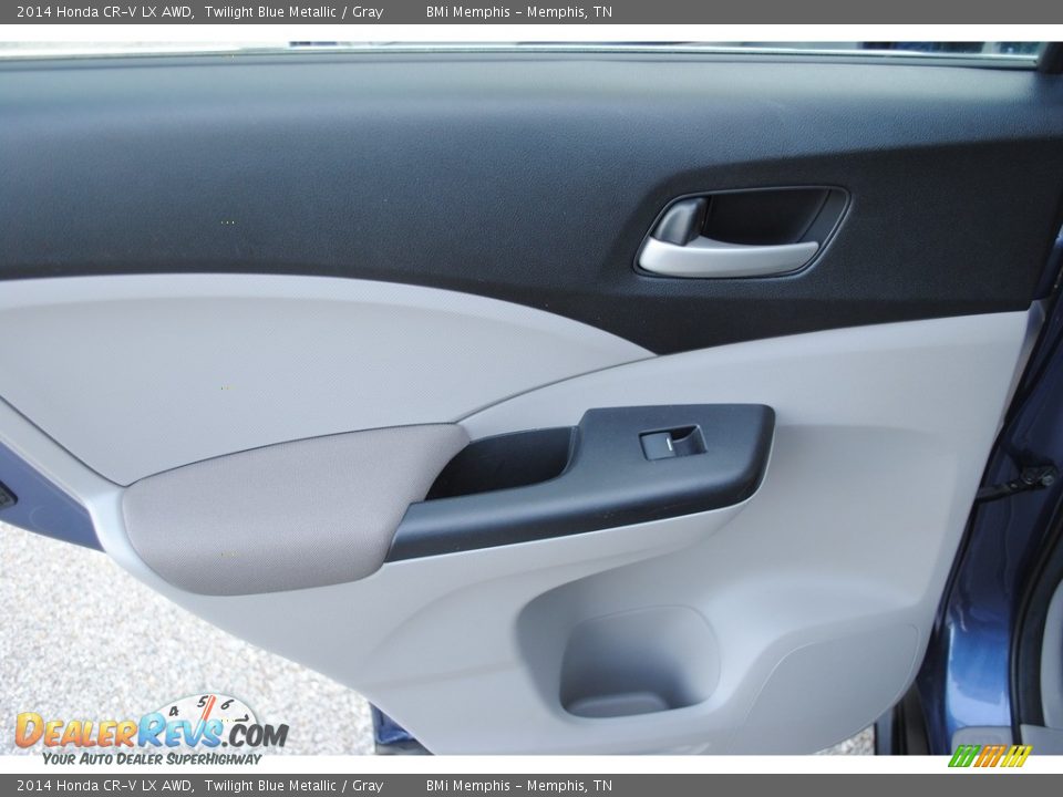 2014 Honda CR-V LX AWD Twilight Blue Metallic / Gray Photo #21