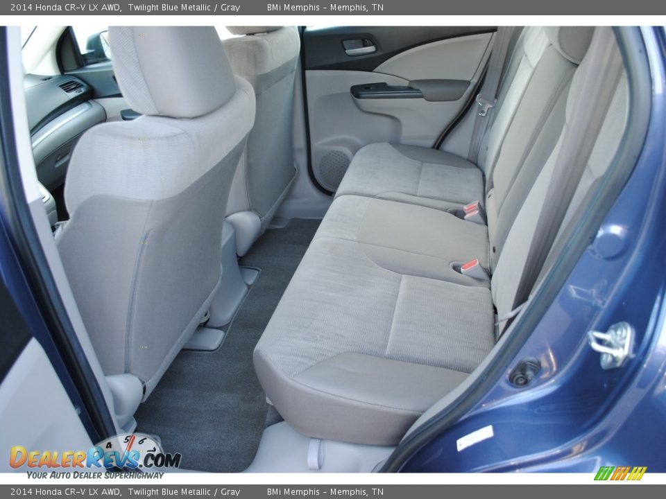 2014 Honda CR-V LX AWD Twilight Blue Metallic / Gray Photo #22