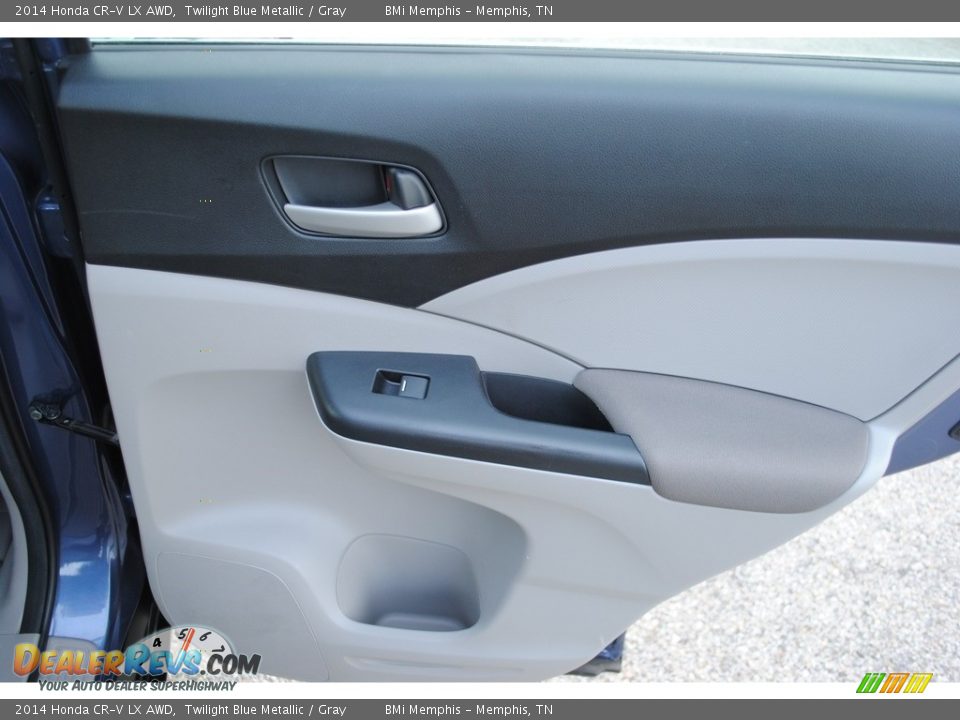 2014 Honda CR-V LX AWD Twilight Blue Metallic / Gray Photo #23
