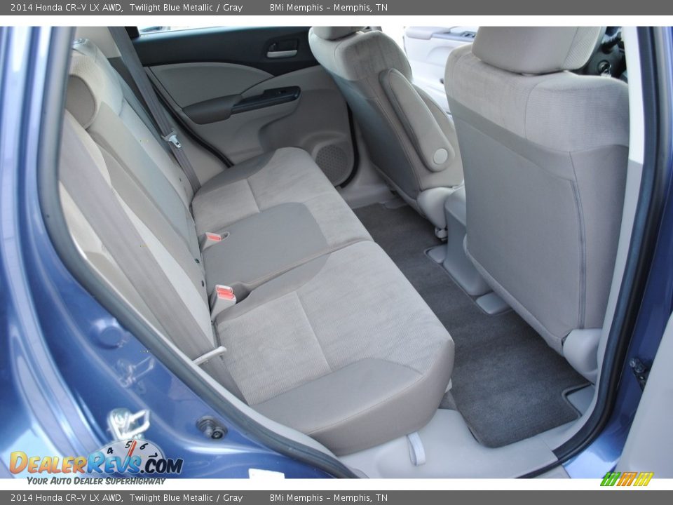 2014 Honda CR-V LX AWD Twilight Blue Metallic / Gray Photo #24
