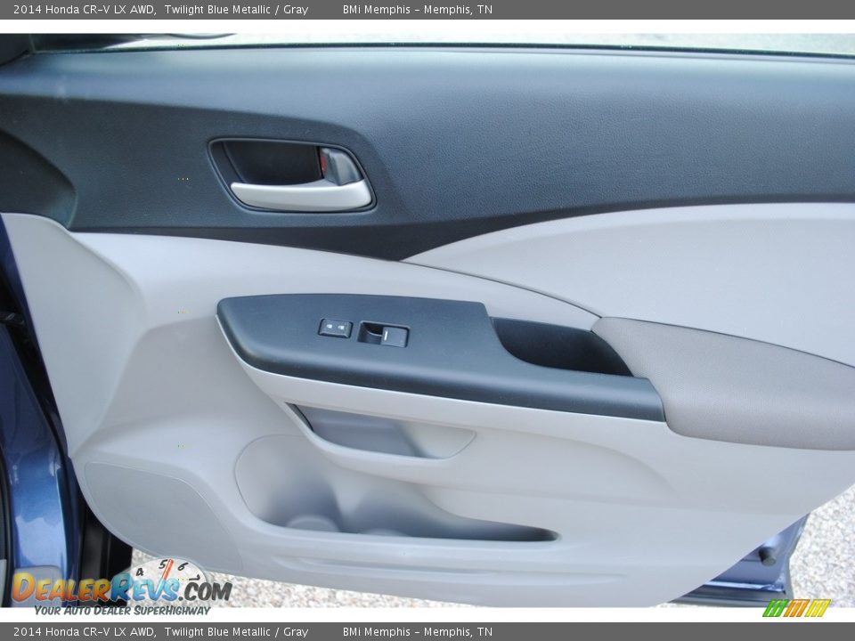 2014 Honda CR-V LX AWD Twilight Blue Metallic / Gray Photo #25