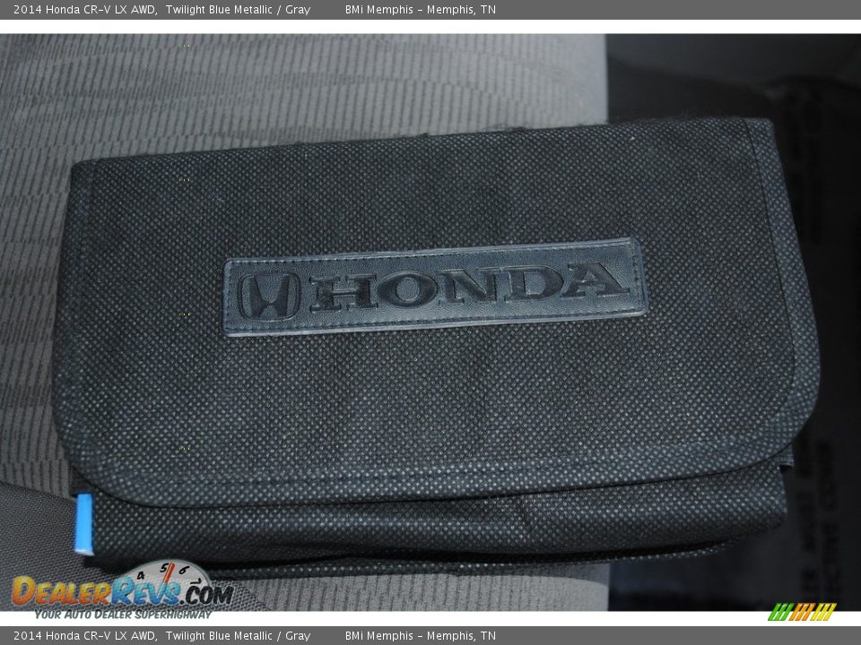 2014 Honda CR-V LX AWD Twilight Blue Metallic / Gray Photo #27