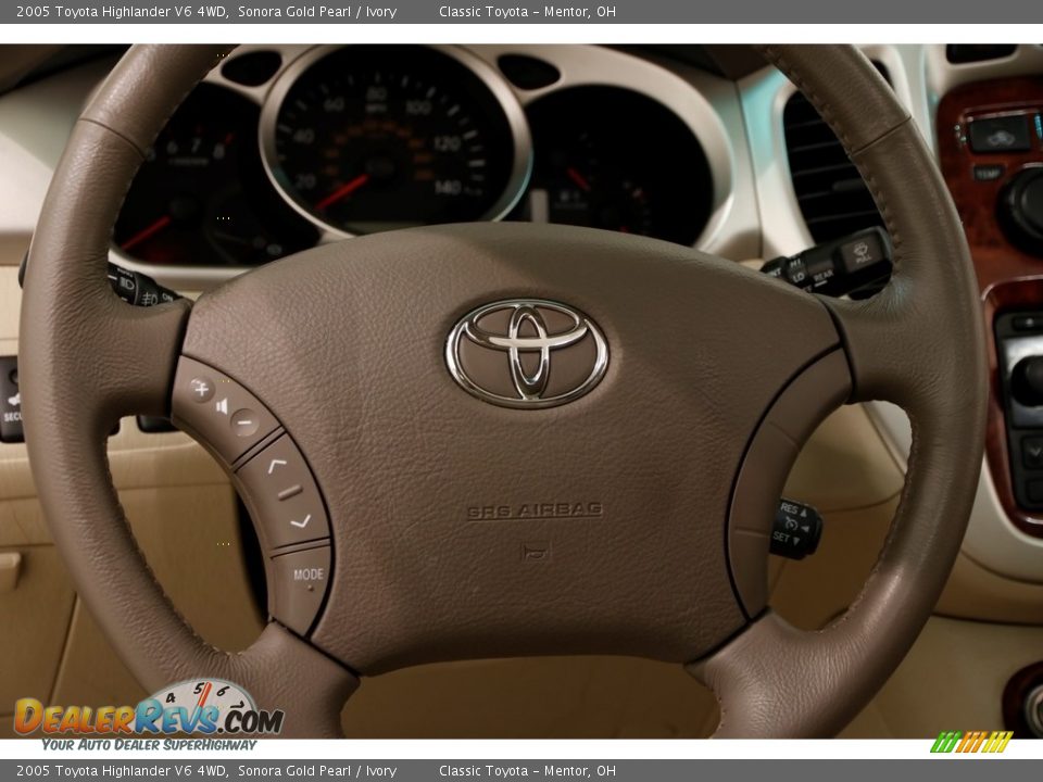 2005 Toyota Highlander V6 4WD Sonora Gold Pearl / Ivory Photo #8