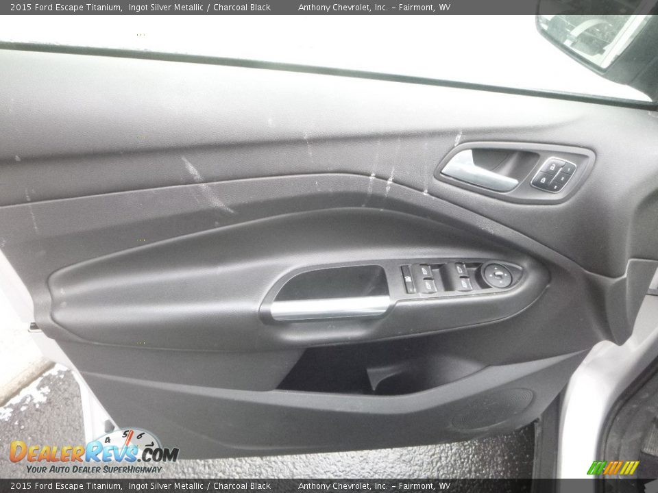 2015 Ford Escape Titanium Ingot Silver Metallic / Charcoal Black Photo #14