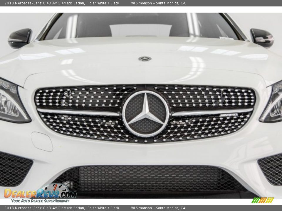 2018 Mercedes-Benz C 43 AMG 4Matic Sedan Polar White / Black Photo #18