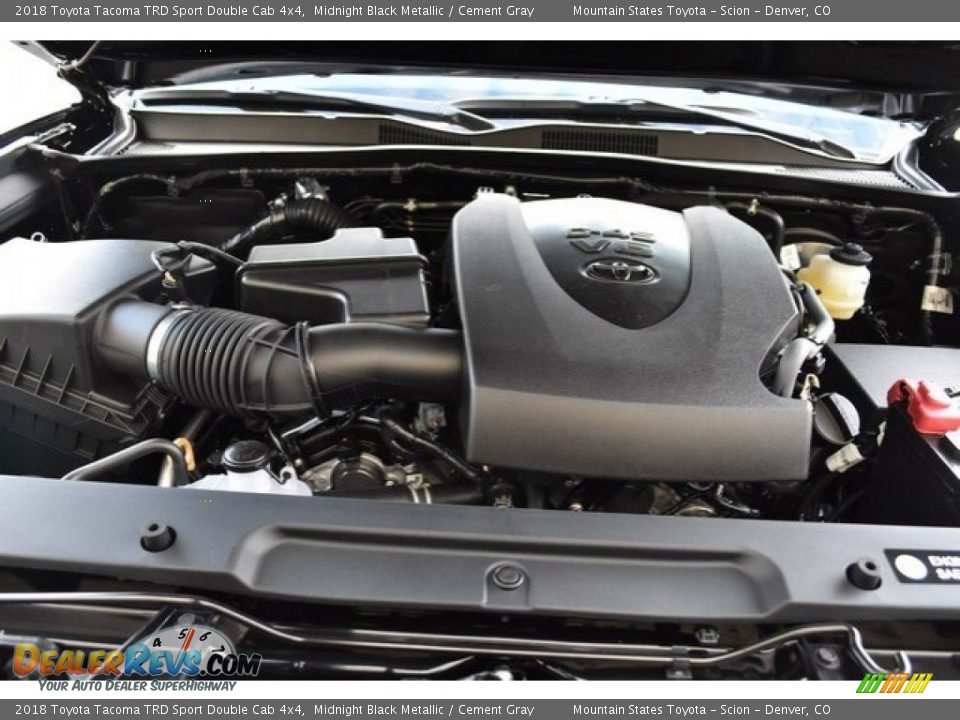 2018 Toyota Tacoma TRD Sport Double Cab 4x4 Midnight Black Metallic / Cement Gray Photo #25