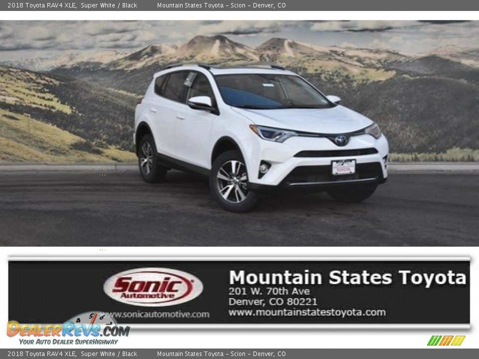 2018 Toyota RAV4 XLE Super White / Black Photo #1